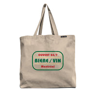 Biere Vin Montreal Tote Bag
