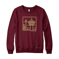 Calgary Stained Glass Landmark Sweatshirt or Hoodie