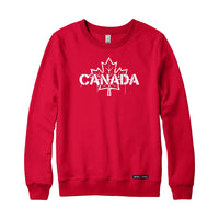 Canada Celebration Stencil Maple Leaf Sweatshirt or Hoodie