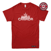 Canada Maple Leaf Retro Cyber-Glitch T-shirt