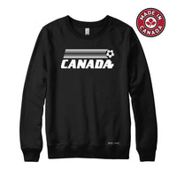 Canada Soccer Retro Stripe Sweatshirt or Hoodie