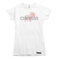 Canada Unity Wireframe Moose T-shirt