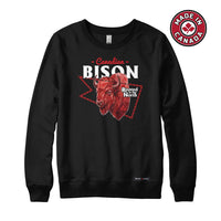 Canadian Bison Low Poly Bust Sweatshirt or Hoodie