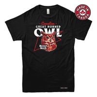 Canadian Great Horned Owl Low Poly Bust T-shirt