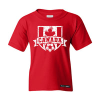 Canadian Soccer Crest Vintage Kids T-shirt