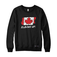 Elbows Up Canada Flag Sweatshirt or Hoodie
