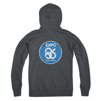 Expo 86 Retro Stripe Zip Hoodie