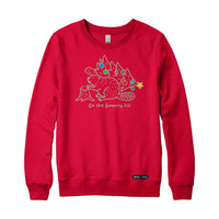 Gnawty List Christmas Beaver Crewneck Sweatshirt