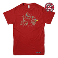 Gnawty List Christmas Beaver Mens T-shirt