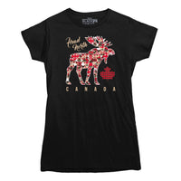Head North Patchwork Moose T-shirt