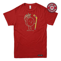 Hockey Puck-er up Christmas Mistletoe Mens T-shirt
