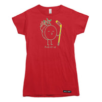 Hockey Puck-er up Christmas Mistletoe Womens T-shirt