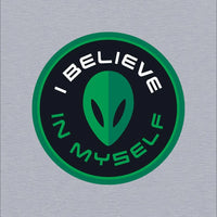 I Believe in Myself Alien Black with Grey Cuff Tuque