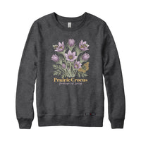 Prairie Crocus Wildflower Sweatshirt