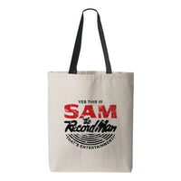 Sam the Record Man Canvas Tote