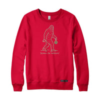 Season for Believin Christmas Sasquatch Crewneck Sweatshirt