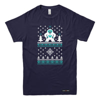 Ugly Christmas Sweater Faux-Knit Yeti T-shirt
