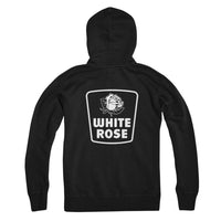 White Rose White Logo Zip Hoodie