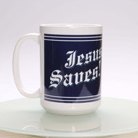 Jesus Save Hockey 15oz Mug