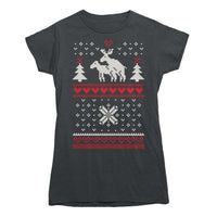 Ugly Christmas Sweater Kinky Moose T-shirt