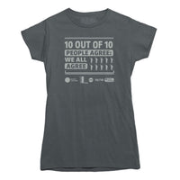 10 out of 10 People Agree Statistics T-Shirt