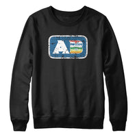 Alberta AB Distressed Acronym Sweatshirt Hoodie
