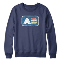 Alberta AB Distressed Acronym Sweatshirt Hoodie