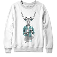 Deer with Latte Crewneck Sweatshirt