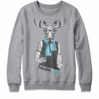 Moose with Scotch Crewneck Sweatshirt