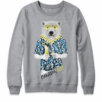 Polar Bear with Daiquiri Crewneck Sweatshirt