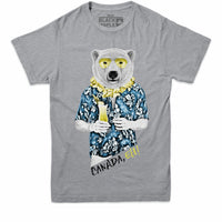 Polar Bear with Daiquiri Mens T-shirt