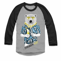 Polar Bear with Daiquiri Raglan