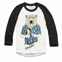 Polar Bear with Daiquiri Raglan