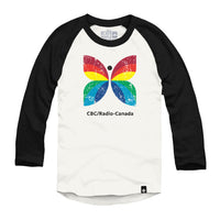 CBC Retro Butterfly Logo Raglan