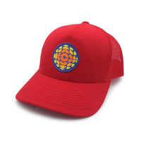 CBC 1974-86 Retro Gem Red Five Panel Trucker Cap