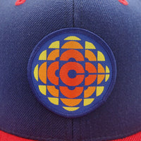 CBC 1974-86 Retro Gem Flat Brim Snapback Cap Navy with Red