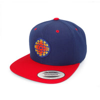 CBC 1974-86 Retro Gem Flat Brim Snapback Cap Navy with Red