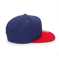 CBC 1974-86 Retro Gem Flat Brim Snapback Cap Navy with Red