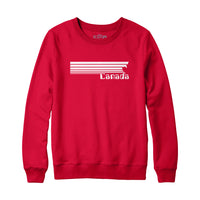 Canada 80s Retro Stripe Sweatshirt and Hoodie