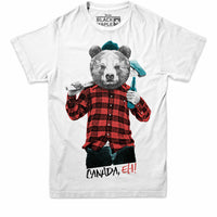 Ours bûcheron avec de la bière T-shirt unisexe