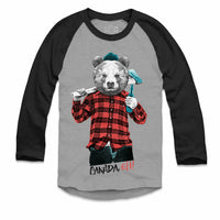 Lumberjack Bear with Beer Raglan