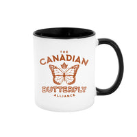 Canadian Butterfly Alliance 11oz Mug White with Black