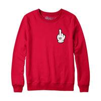 Cartoon Middle Finger Hoodie Sweatshirt