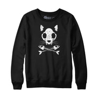 Cat Crossbones Hoodie Sweatshirt