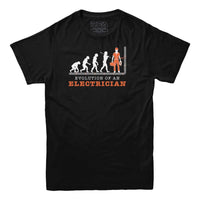 Evolution of an Electrician T-shirt