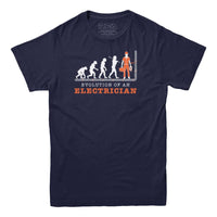 Evolution of an Electrician T-shirt