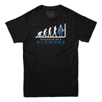 Evolution of A Plumber T-shirt