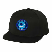 Retro Hockey Night In Canada Black Flat Brim Hat