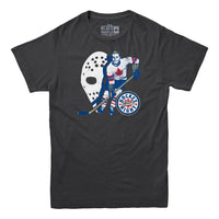 Hockey Night In Canada Hockey Player and Mask T-shirt