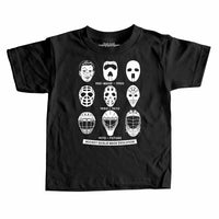 Hockey Goalie Mask Evolution Kids T-shirt
